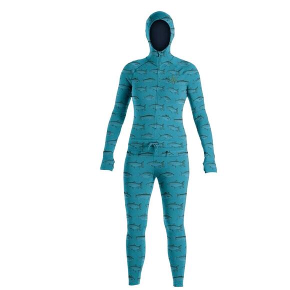 Airblaster Classic Ninja Suit Base Layer Mint Fish Medium - Picture 1 of 6